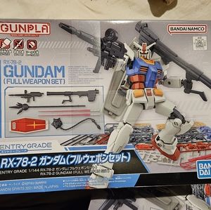 Bandai Namco RX-78-2 Gundam Entry Grade Full Weapon Set Gunpla Plastic Model Kit